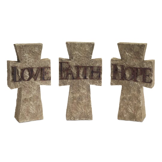 Hope, Faith, Love Cross Set